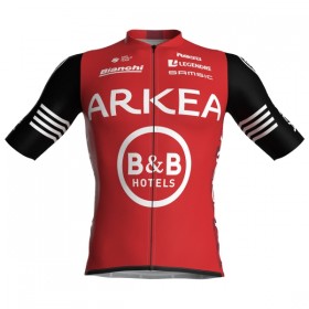 Maglia 2025 Arkea-B B Hotels Manica Corta Rosso