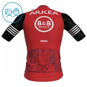 Maglia 2025 Arkea-B B Hotels Manica Corta Rosso Bambini