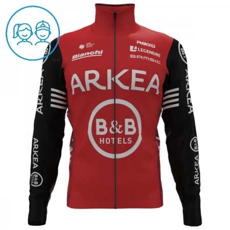 Maglia 2025 Arkea-B B Hotels Manica Lunga Rosso Bambini Maglia 2025 Arkea-B B Hotels Manica Lunga Rosso Bambini