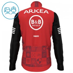 Maglia 2025 Arkea-B B Hotels Manica Lunga Rosso Bambini