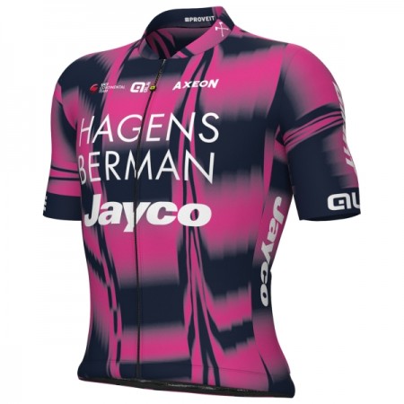 Maglia 2025 Hagens Berman Jayco Manica Corta Rosa Maglia 2025 Hagens Berman Jayco Manica Corta Rosa