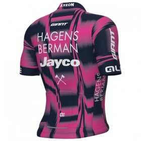 Maglia 2025 Hagens Berman Jayco Manica Corta Rosa