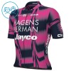Maglia 2025 Hagens Berman Jayco Manica Corta Rosa Bambini Maglia 2025 Hagens Berman Jayco Manica Corta Rosa Bambini