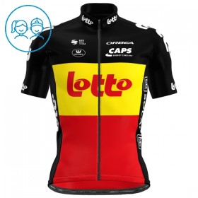 Maglia 2025 Lotto Campione Del Belgio Manica Corta Rosso Bambini
