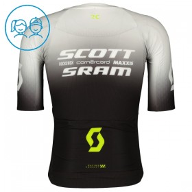 Maglia 2025 Scott Sram Manica Corta Nero Bambini