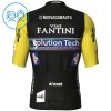 Maglia 2025 Solution Tech Vini Fantini Manica Corta Nero Bambini