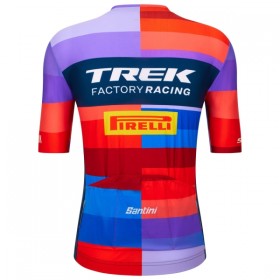 Maglia 2025 Trek Factory Racing Manica Corta Blu