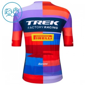 Maglia 2025 Trek Factory Racing Manica Corta Blu Bambini