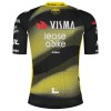 Maglia 2025 Visma Lease A Bike Manica Corta Nero