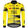 Maglia 2025 Visma Lease A Bike Manica Lunga Giallo Maglia 2025 Visma Lease A Bike Manica Lunga Giallo