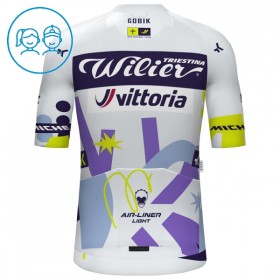 Maglia 2025 Wilier Vittoria MTB Factory Team Manica Corta Bianco Bambini