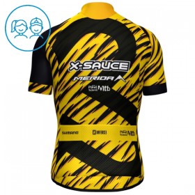 Maglia 2025 X-Sauce Factory Team Manica Corta Nero Bambini
