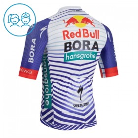Maglia 2026 BORA-Hansgrohe Bull Manica Corta Rosso Bianco Bambini