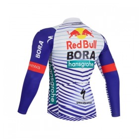 Maglia 2026 BORA-Hansgrohe Bull Manica Lunga Rosso Bianco