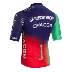 Maglia 2026 Decathlon CMA CGM Manica Corta Blu