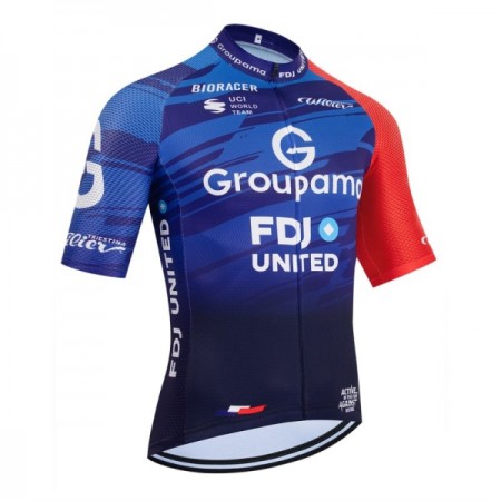 Maglia 2026 Groupama FDJ Manica Corta Blu Maglia 2026 Groupama FDJ Manica Corta Blu