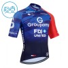 Maglia 2026 Groupama FDJ Manica Corta Blu Bambini