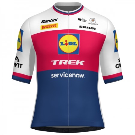 Maglia 2026 Lidl-Trek Czech Champion Manica Corta Blu Maglia 2026 Lidl-Trek Czech Champion Manica Corta Blu