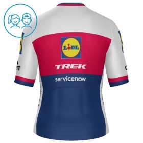 Maglia 2026 Lidl-Trek Czech Champion Manica Corta Blu Bambini
