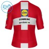 Maglia 2026 Lidl-Trek Danish Champion Manica Corta Rosso Bambini