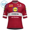 Maglia 2026 Lidl-Trek Latvian Champion Manica Corta Rosso Bambini Maglia 2026 Lidl-Trek Latvian Champion Manica Corta Rosso Bambini