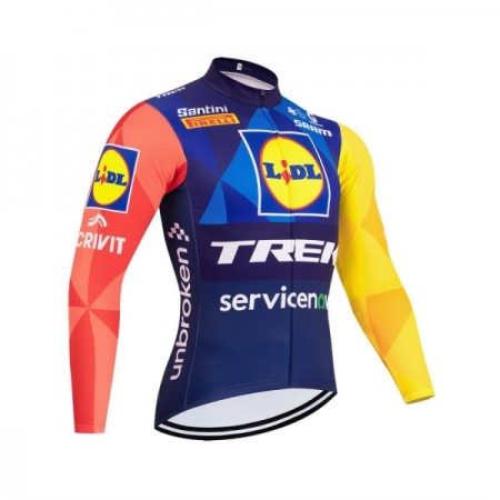 Maglia 2026 Lidl-Trek Manica Lunga Blu Maglia 2026 Lidl-Trek Manica Lunga Blu