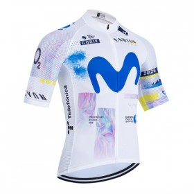 Maglia 2026 Movistar Team Manica Corta Bianco