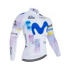 Maglia 2026 Movistar Team Manica Lunga Bianco