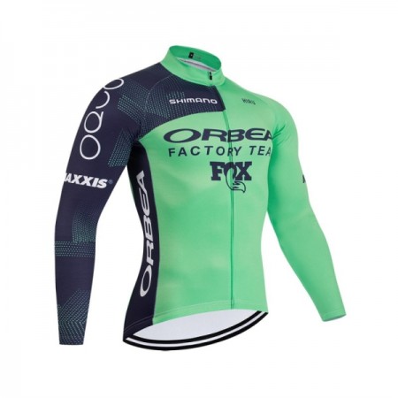 Maglia 2026 Orbea Factory Manica Lunga Verde Maglia 2026 Orbea Factory Manica Lunga Verde