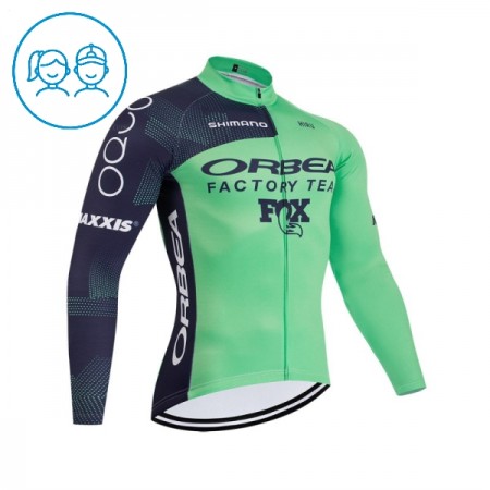 Maglia 2026 Orbea Factory Manica Lunga Verde Bambini Maglia 2026 Orbea Factory Manica Lunga Verde Bambini