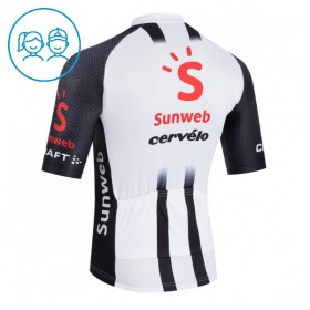 Maglia 2026 Sunweb Manica Corta Bianco Bambini