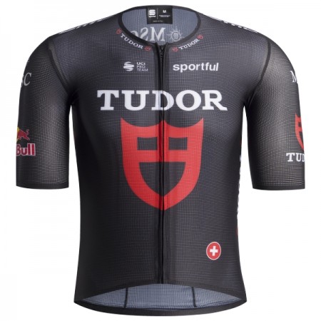 Maglia 2026 Tudor Pro Cycling Team Manica Corta Nero Maglia 2026 Tudor Pro Cycling Team Manica Corta Nero
