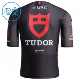 Maglia 2026 Tudor Pro Cycling Team Manica Corta Nero Bambini