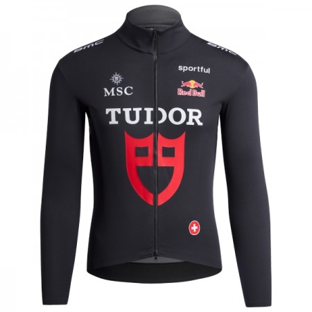 Maglia 2026 Tudor Pro Cycling Team Manica Lunga Nero Maglia 2026 Tudor Pro Cycling Team Manica Lunga Nero