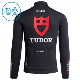 Maglia 2026 Tudor Pro Cycling Team Manica Lunga Nero Bambini