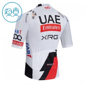 Maglia 2026 UAE TEAM EMIRATES XRG Manica Corta Bianco Bambini