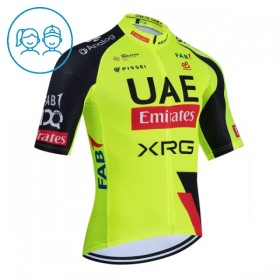 Maglia 2026 UAE TEAM EMIRATES XRG Manica Corta Giallo Bambini