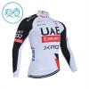 Maglia 2026 UAE TEAM EMIRATES XRG Manica Lunga Bianco Bambini Maglia 2026 UAE TEAM EMIRATES XRG Manica Lunga Bianco Bambini