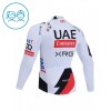 Maglia 2026 UAE TEAM EMIRATES XRG Manica Lunga Bianco Bambini