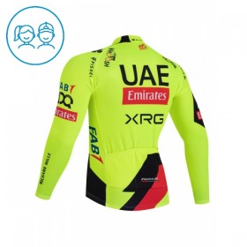 Maglia 2026 UAE TEAM EMIRATES XRG Manica Lunga Giallo Bambini