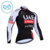 Maglia 2026 UAE TEAM EMIRATES XRG Manica Lunga Nero Bambini