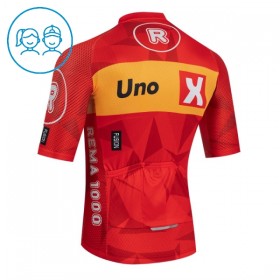 Maglia 2026 Uno-X Mobility Manica Corta Rosso Bambini