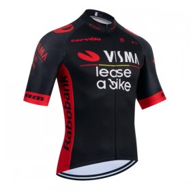 Maglia 2026 Visma Lease A Bike Manica Corta Nero