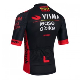 Maglia 2026 Visma Lease A Bike Manica Corta Nero