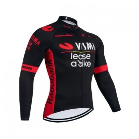 Maglia 2026 Visma Lease A Bike Manica Lunga Nero