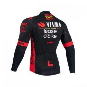 Maglia 2026 Visma Lease A Bike Manica Lunga Nero