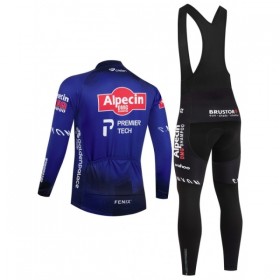 Completo Maglia ML + Pantaloncino con bretelle ML 2026 Alpecin Premier Tech Blu