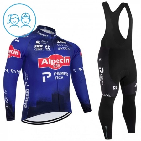Completo Maglia ML + Pantaloncino con bretelle ML 2026 Alpecin Premier Tech Blu Bambini Completo Maglia ML + Pantaloncino con bretelle ML 2026 Alpecin Premier Tech Blu Bambini