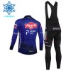 Completo Maglia ML + Pantaloncino con bretelle ML 2026 Alpecin Premier Tech Winter Invernale Blu