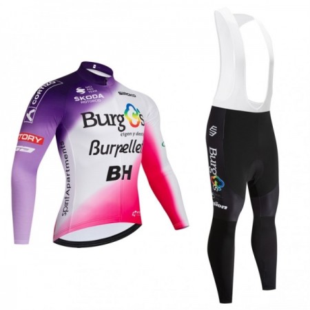 Completo Maglia ML + Pantaloncino con bretelle ML 2026 Burgos Burpellet BH Rosso Completo Maglia ML + Pantaloncino con bretelle ML 2026 Burgos Burpellet BH Rosso